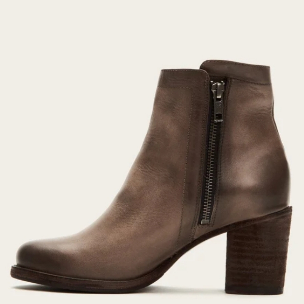 Frye Addie Double Zip heeled bootie boots size 10 new!! - Picture 12 of 14